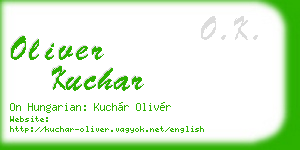 oliver kuchar business card