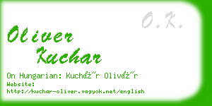 oliver kuchar business card